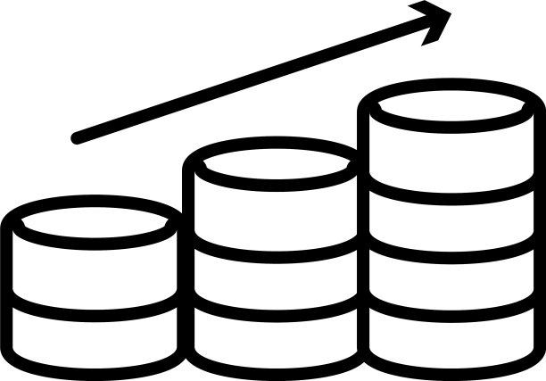 图形图表与向上的箭头线风格图片下载