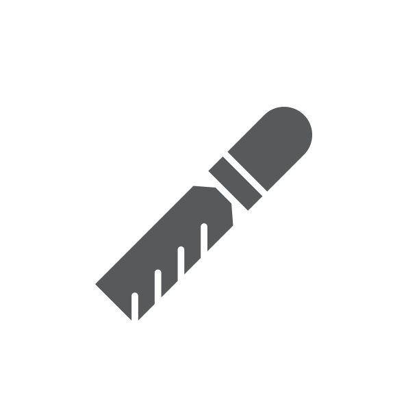 木匠凿图标符号孤立在白色图片下载