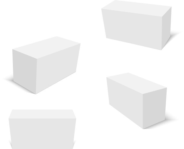 设置白色纸板箱模型图片下载