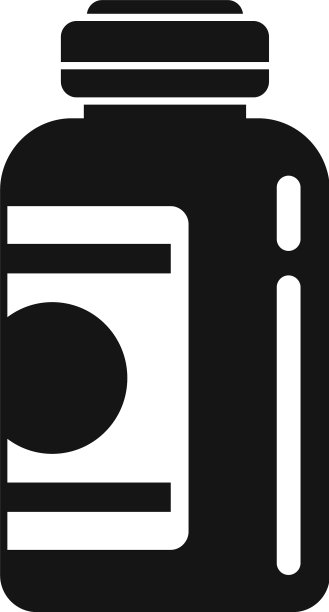 Aid咳嗽糖浆图标简单风格图片下载