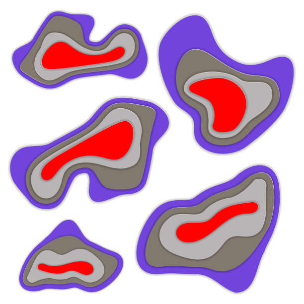 抽象的背景与剪纸形状图片下载