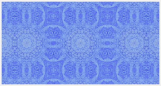 万花筒图案的高分辨率分形背景，在其上应用了水彩滤镜。图片下载