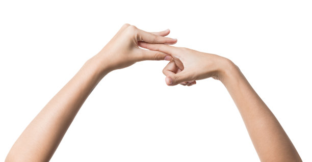 女性手孤立的背景图片下载