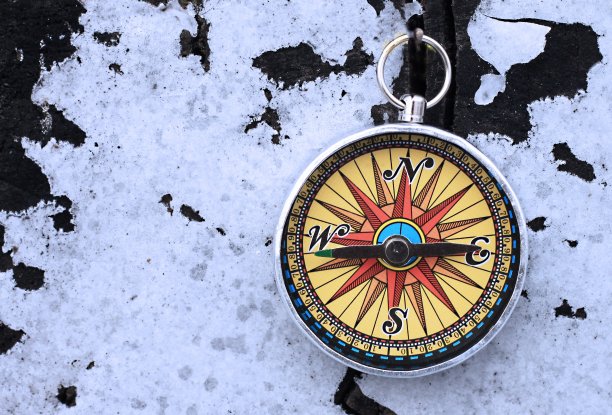 抽象背景下的罗盘图片下载