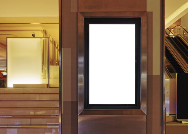 模拟横幅灯箱媒体广告室内百货公司图片下载