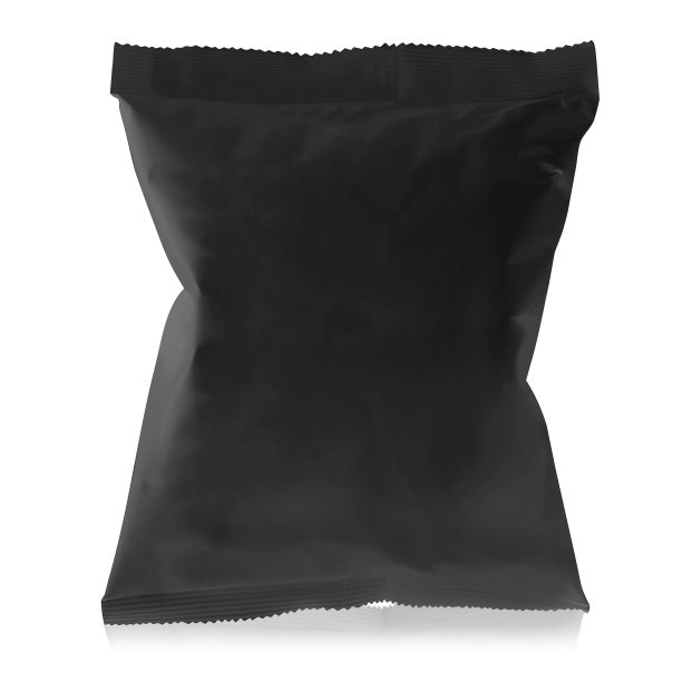 空白零食模型黑色袋子包装图片下载