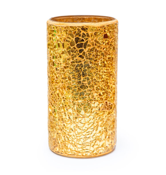 金色的玻璃花瓶图片下载