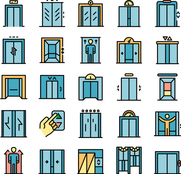 电梯图标固定图片下载