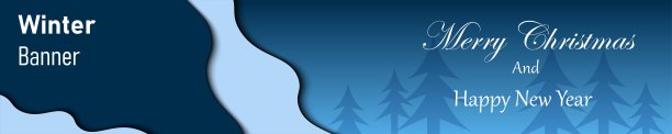 冬季横幅设计背景图片下载