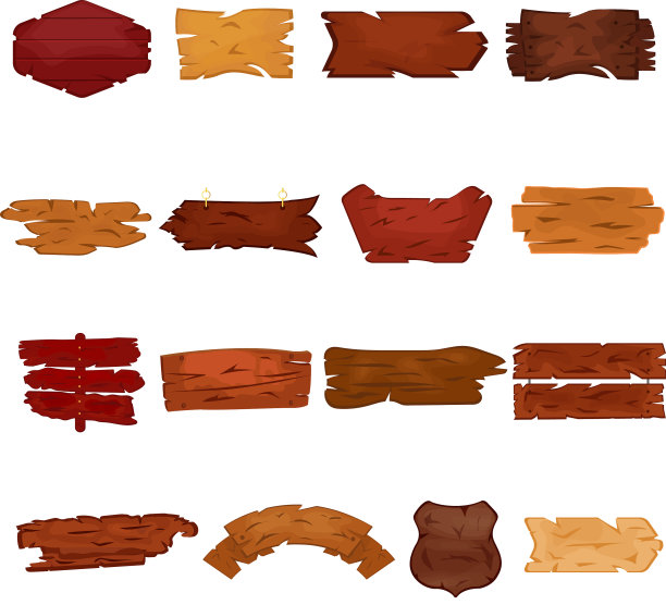 设置各种形式的木牌广告图片下载