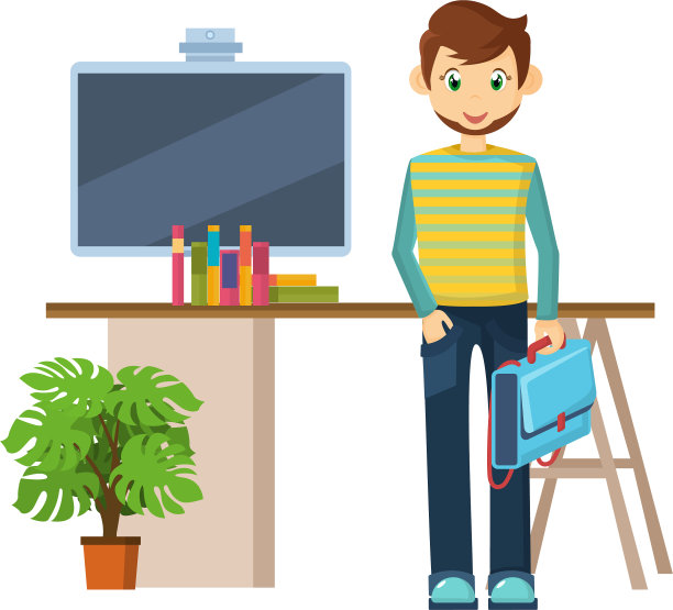 学生在大学背后的学校工作图片下载