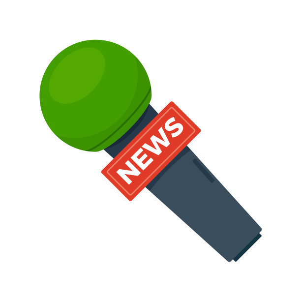 绿色的麦克风。孤立的矢量图图片下载