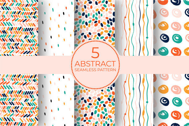 手绘圆形图案设置笔刷笔触图片下载