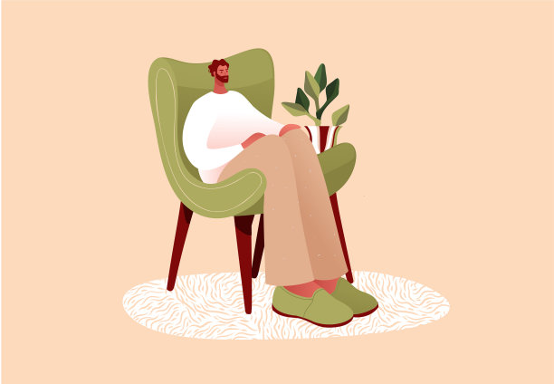 扁平风格的卡通男性角色图片下载