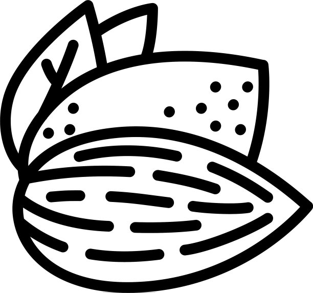 杏仁图标轮廓样式图片下载