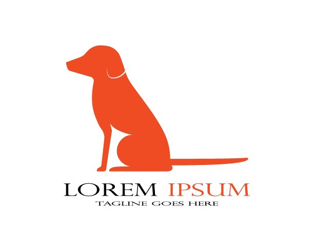 狗标志矢量图片下载