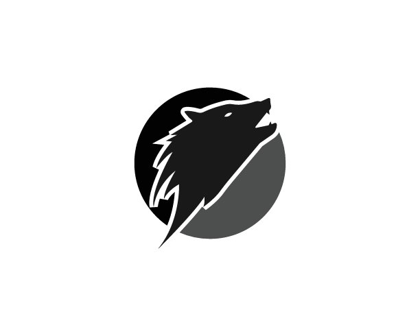 狼标志模板图片下载