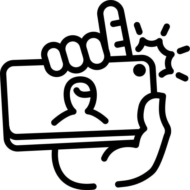 自拍图标轮廓样式图片下载