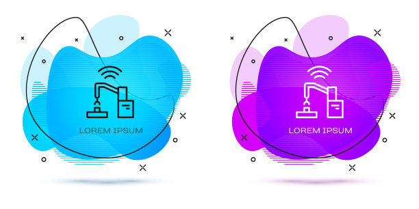 工业机械机械手机械手线图片下载