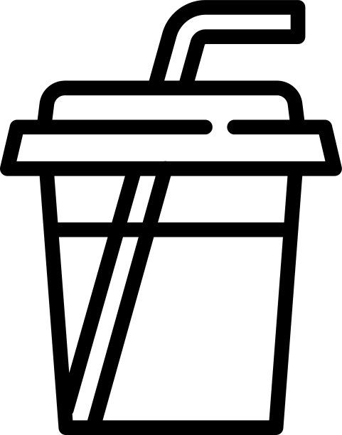 芒果冰沙图标轮廓风格图片下载