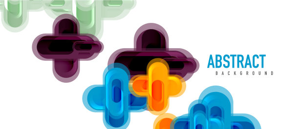 现代玻璃十字形抽象图片下载