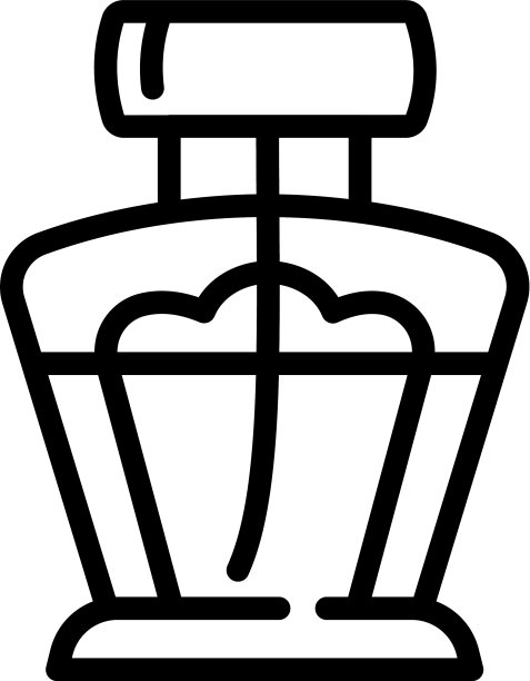 豪华香水图标轮廓风格图片下载