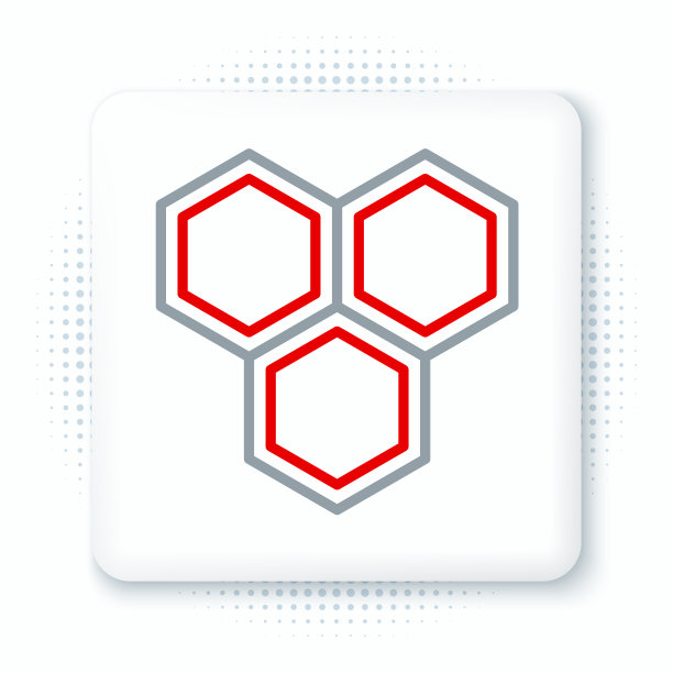 线蜂窝图标孤立在白色背景图片下载