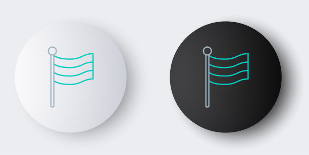 线德国国旗图标孤立在灰色图片下载