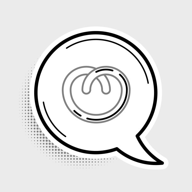 线椒盐图标孤立在灰色背景图片下载