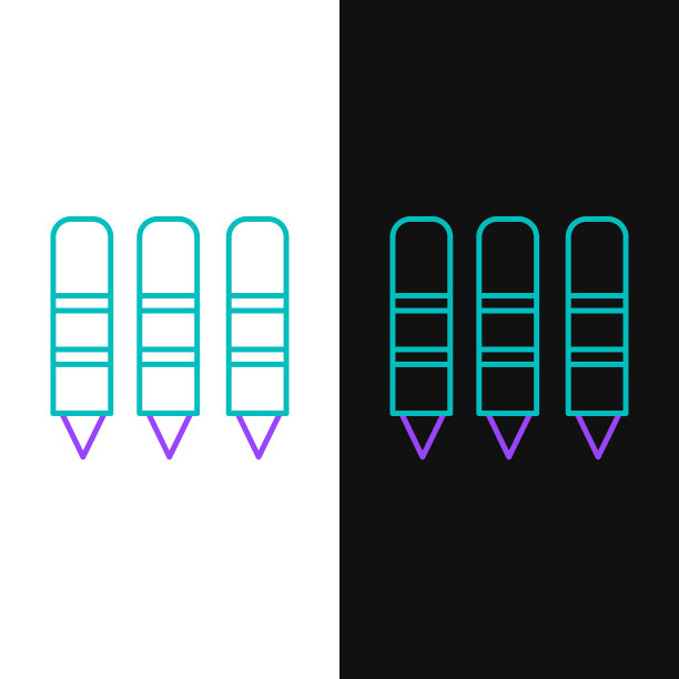 线蜡笔绘制图标孤立图片下载