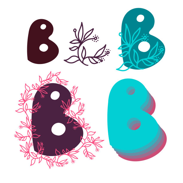 孤立set字母b英语图片下载