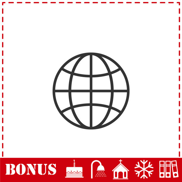 地球图标平图片下载