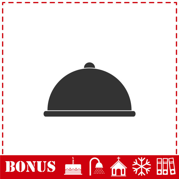 有盖食物图标平面图片下载