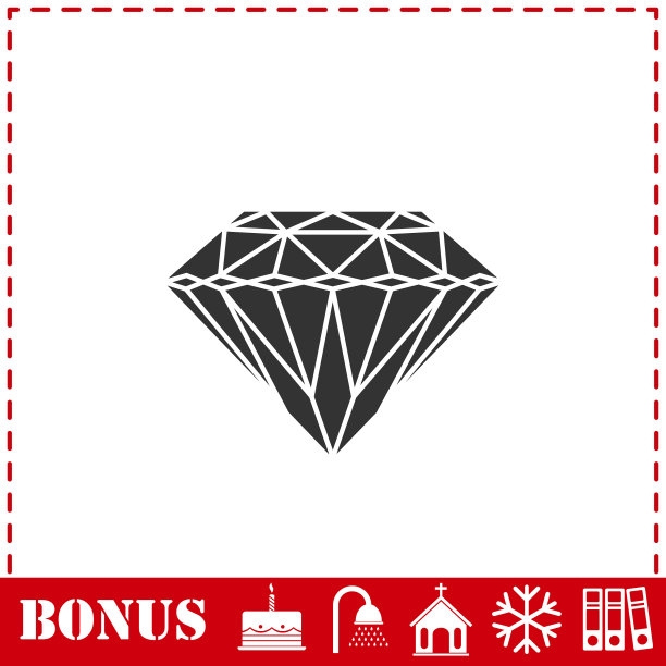 钻石图标平图片下载