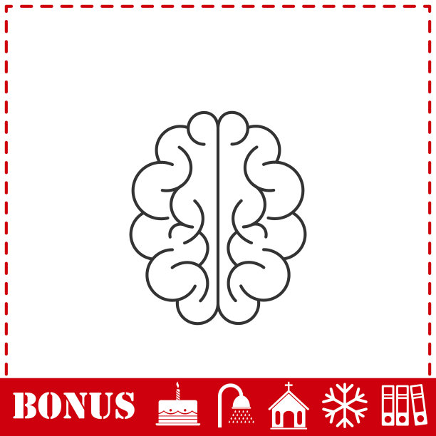 大脑图标平图片下载