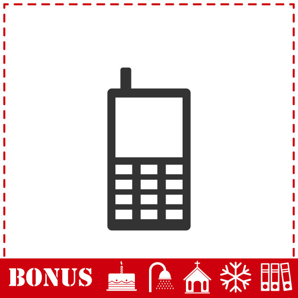 智能手机图标平图片下载