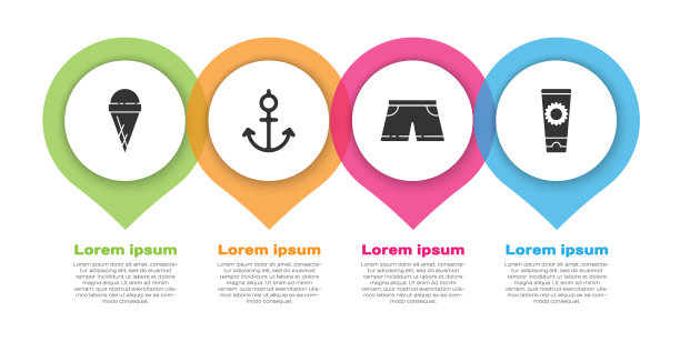 把冰淇淋放在华夫蛋筒锚上游泳图片下载