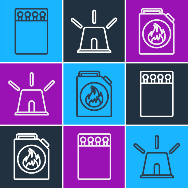 设定线打开火柴盒和火柴筒图片下载