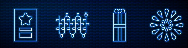 套装线礼品盒贺卡圣诞彩灯图片下载