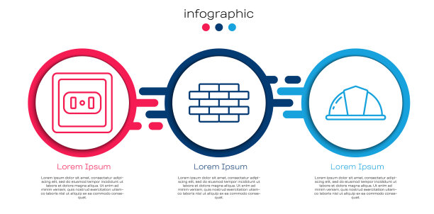 设线插座砖和工人图片下载