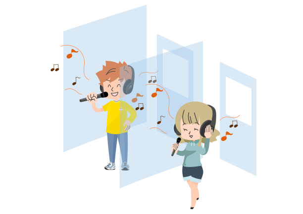 在包间里独自唱卡拉ok图片下载