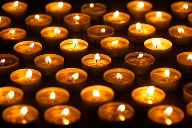 圣诞灯背景散焦圣诞灯图片下载