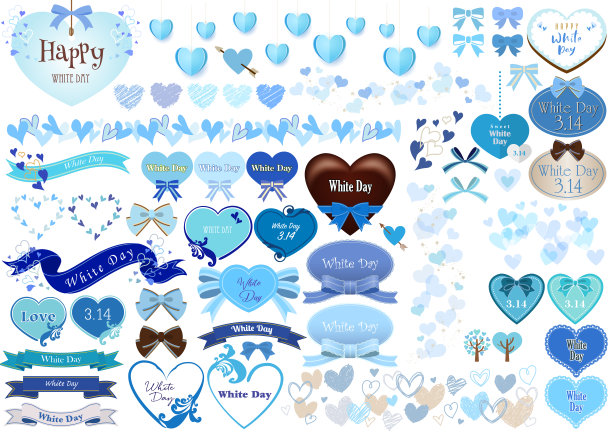 情人节心背景插图，画框图片下载