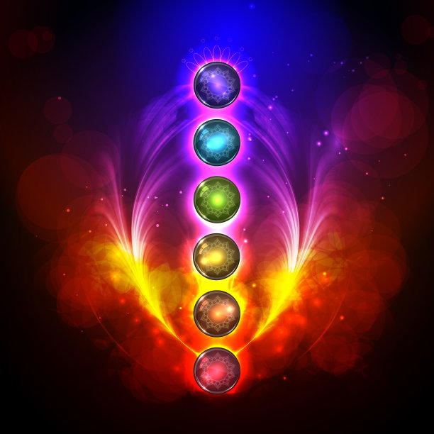 气场和脉轮，冥想。图片下载