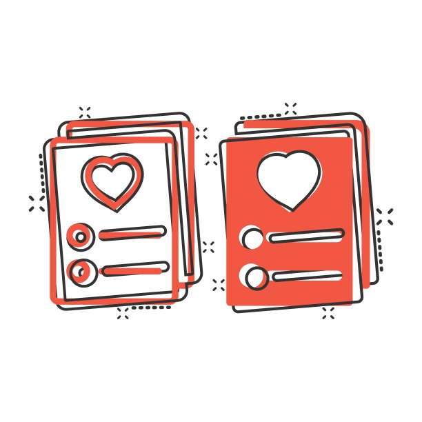 漫画风格的愿望清单图标。就像文档卡通矢量插图上的白色孤立的背景。最喜欢的榜单飞溅效应经营理念。图片下载