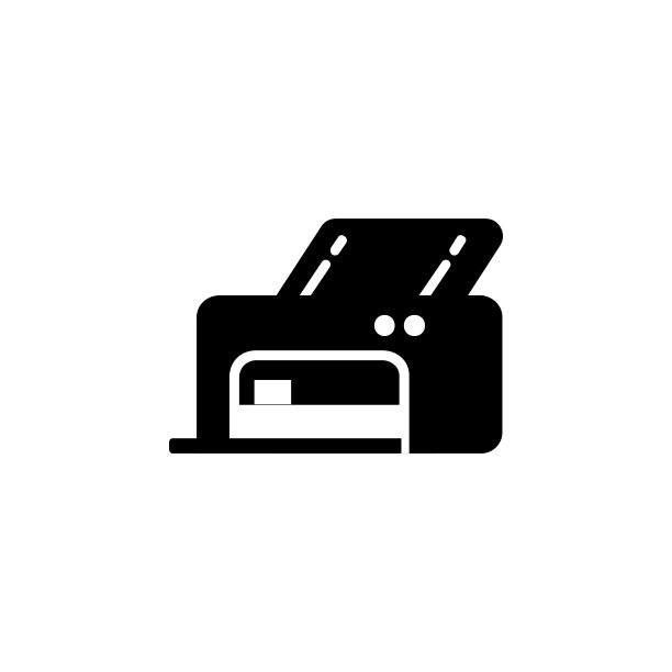 办公打印机矢量图标。孤立的打印机平面表情符号，表情符号-向量图片下载