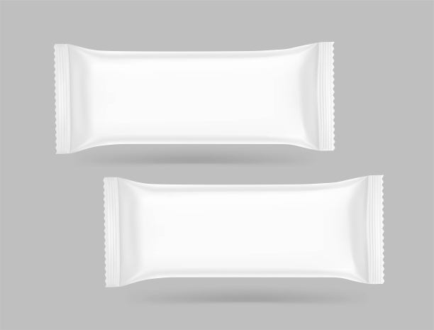 高度逼真的流程包装模型。图片下载