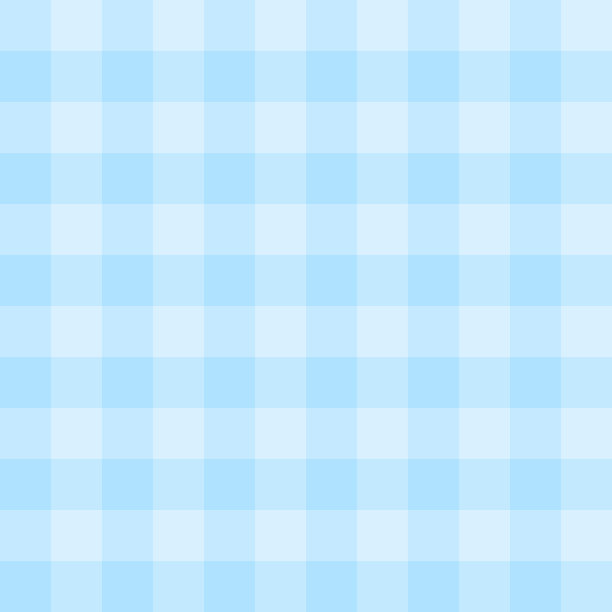 无缝浅蓝色格子背景与方块。格子图案用于桌布，格纹，衣服，包装，床上用品。柔和的粉彩简单和最小的背景。矢量插图。图片下载
