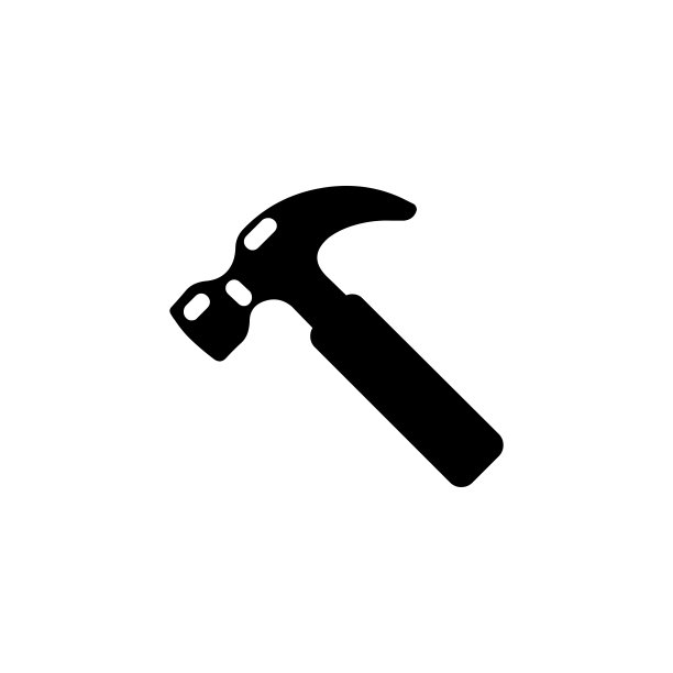 锤矢量图标。孤立锤扁表情符号，表情符号-向量图片下载