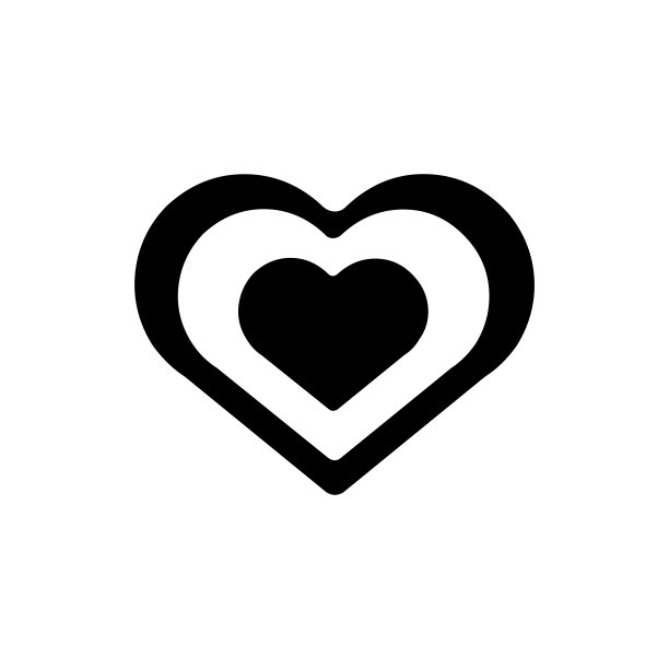 增长的心形矢量图标图片下载